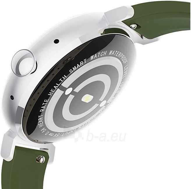 Išmanus laikrodis Wotchi AMOLED Smartwatch DM70 – Silver – Green paveikslėlis 2 iš 8