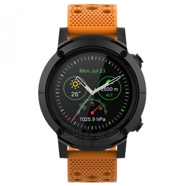 Išmanusis laikrodis Denver SW-510 black+orange strap paveikslėlis 2 iš 8