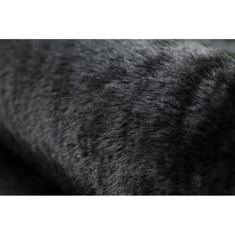 Juodas kailio imitacijos kilimas POSH | 160x220 cm paveikslėlis 16 iš 17