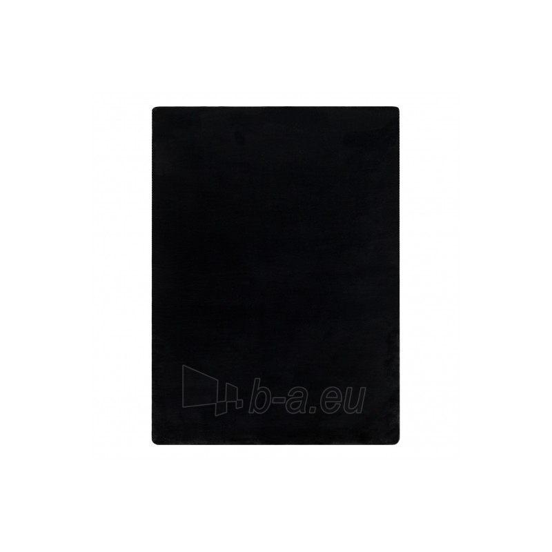 Juodas kailio imitacijos kilimas POSH | 80x150 cm paveikslėlis 3 iš 17