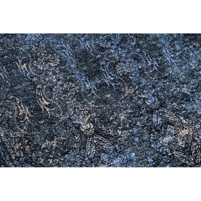 Juodas kilimas su ornamentais ANDRE | 160x220 cm paveikslėlis 5 iš 16