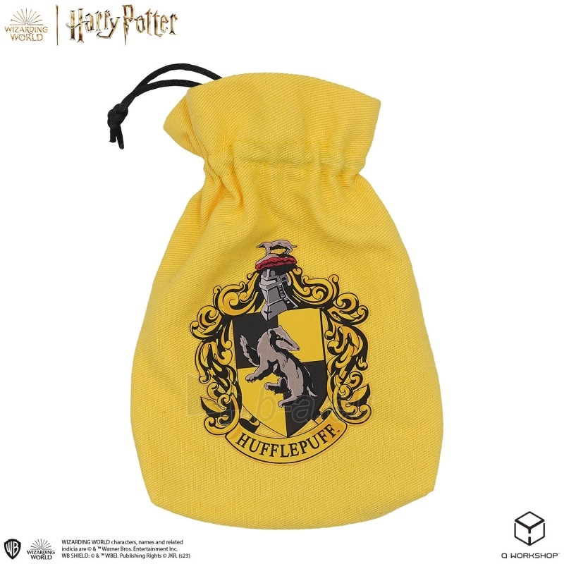 Kauliukų ir maišelio rinkinys Harry Potter. Hufflepuff Dice & Pouch paveikslėlis 2 iš 5