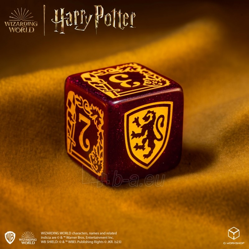 Kauliukų rinkinys Harry Potter. Gryffindor Modern Dice (raudonos sp.) paveikslėlis 3 iš 6