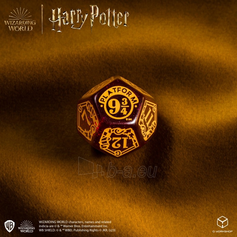 Kauliukų rinkinys Harry Potter. Gryffindor Modern Dice (raudonos sp.) paveikslėlis 4 iš 6