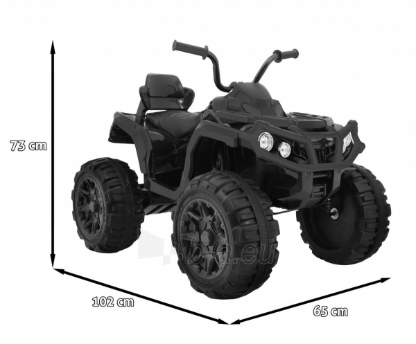 Keturratis Quad ATV, juodas paveikslėlis 9 iš 10