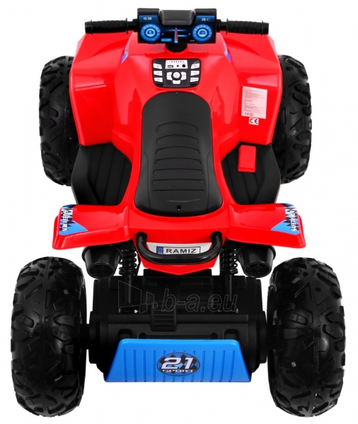 Keturratis Quad Sport Run 4x4, raudonas paveikslėlis 8 iš 10