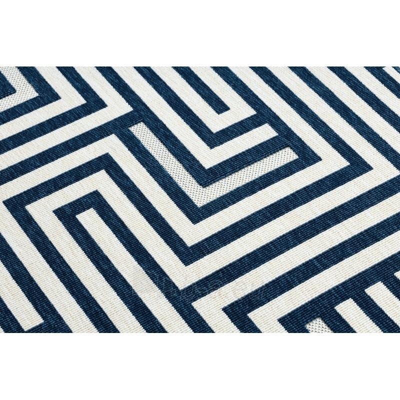 Kilimas su mėlynais motyvais SPRING Labirintas | 160x230 cm paveikslėlis 5 iš 16