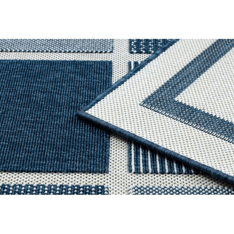 Kilimas su mėlynos spalvos motyvais SPRING Kvadratai | 80x150 cm paveikslėlis 15 iš 16