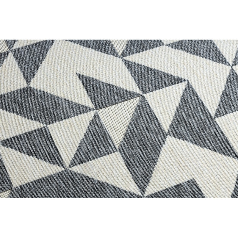 Kilimas su pilkos spalvos motyvais SPRING Trikampiai | 120x170 cm paveikslėlis 5 iš 16