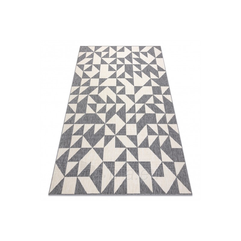 Kilimas su pilkos spalvos motyvais SPRING Trikampiai | 120x170 cm paveikslėlis 16 iš 16