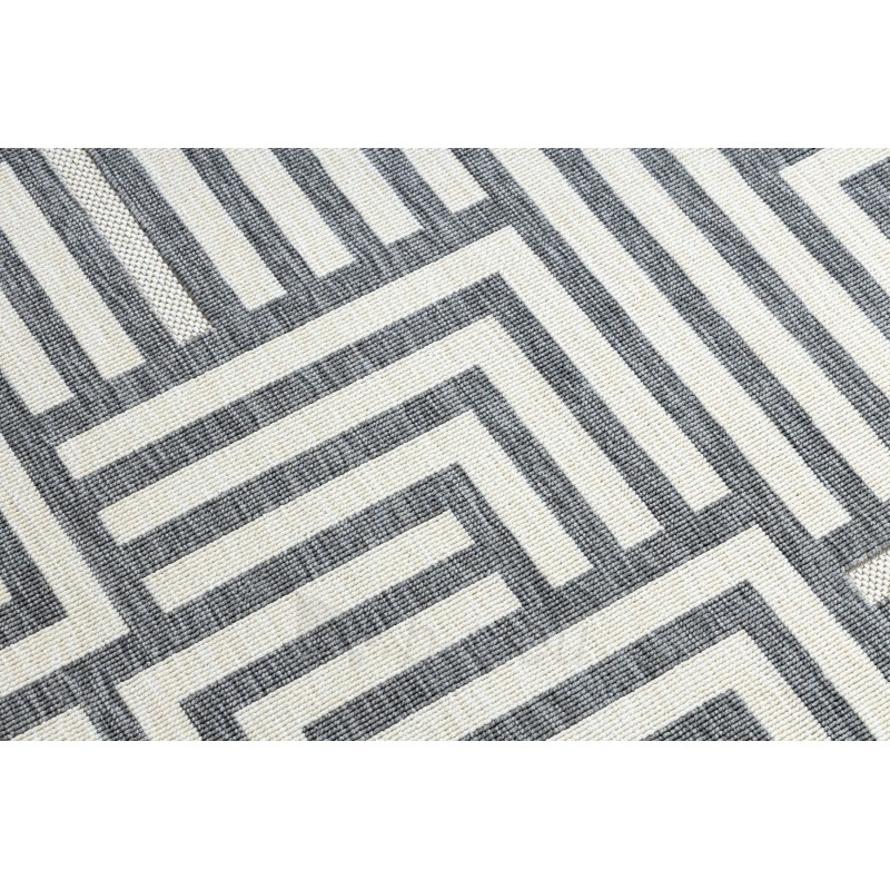 Kilimas su pilkos spalvos raštu SPRING Labirintas | 120x170 cm paveikslėlis 5 iš 16