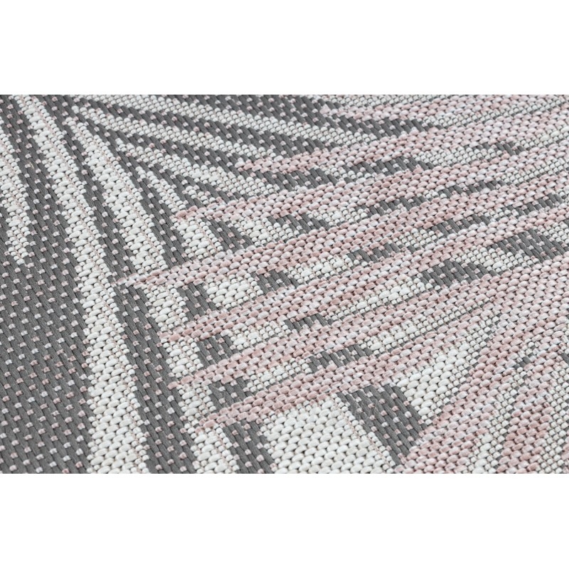 Kiliminis takelis su rožiniais akcentais SISAL SION Palmių lapai | 60x300 cm paveikslėlis 6 iš 16