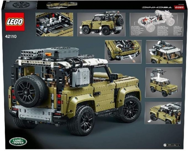 lego 42110 technic land rover defender off road 4x4 car