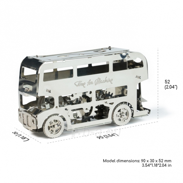 Kontstruktorius Cute Double-Decker Time For Machine paveikslėlis 3 iš 11