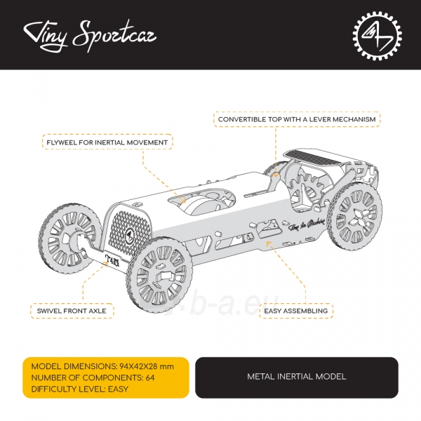 Kontstruktorius Tiny Sportcar Time For Machine paveikslėlis 5 iš 11