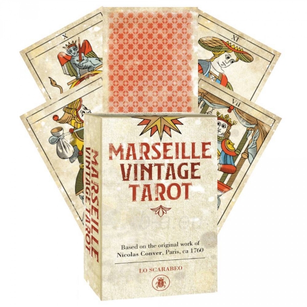 Kortos Marseille Vintage Tarot Lo Scarabeo paveikslėlis 1 iš 6