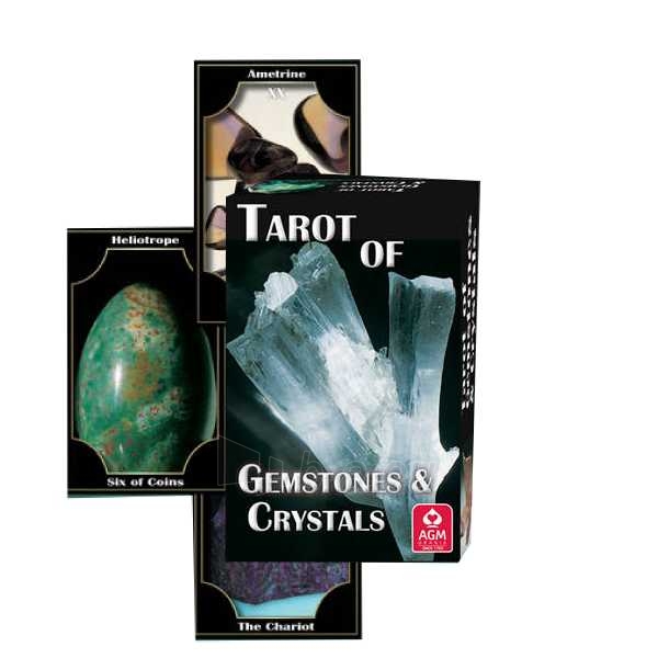 Kortos Taro Kortos Gemstones and Crystals paveikslėlis 1 iš 2