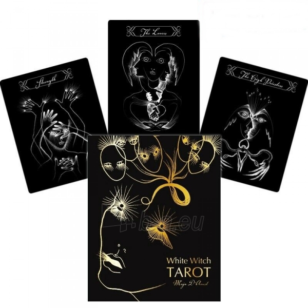 Kortos Taro Kortos White Witch Tarot paveikslėlis 1 iš 6