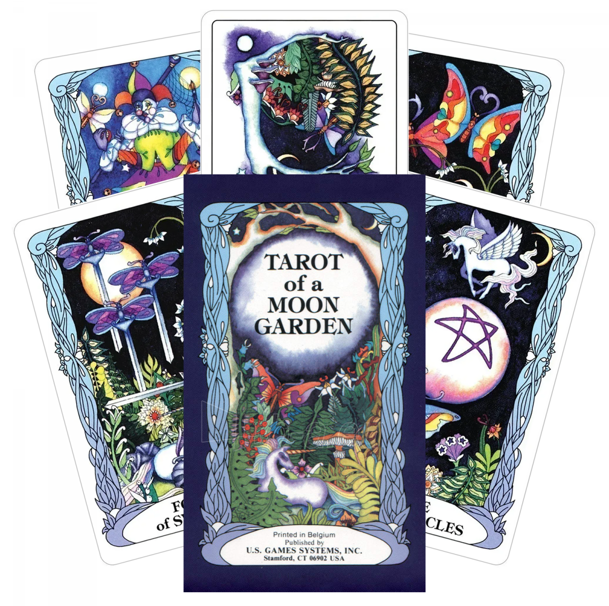 Kortos Taro Tarot Of A Moon Garden paveikslėlis 10 iš 14