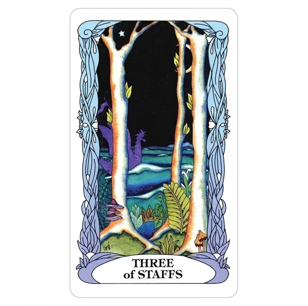 Kortos Taro Tarot Of A Moon Garden paveikslėlis 3 iš 14