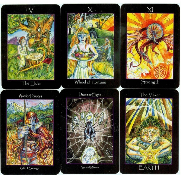 Kortos Taro Tarot of the Sidhe paveikslėlis 8 iš 9