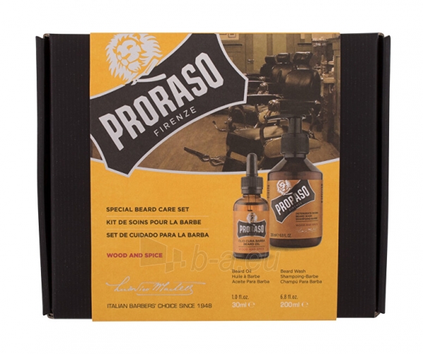 Kosmetikos komplekts Proraso Gift set of products for the beard Wood & Spice paveikslėlis 1 iš 1