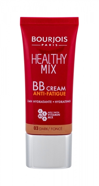 Kremas veidui BOURJOIS Paris Healthy Mix 03 Dark Anti-Fatigue BB Cream 30ml paveikslėlis 1 iš 2