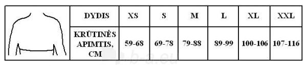 Krūtinės-juosmens įtvaras KR1-1R, kūno spalvos, XS paveikslėlis 2 iš 2