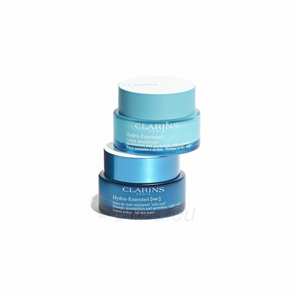 Kūno kremas Clarins Hydrating night cream for all skin types Hydra Essentiel (Plumps, Moisturizes and Quenches Night Cream) 50 ml paveikslėlis 8 iš 8