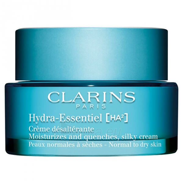 Kūno kremas Clarins Moisturizing cream for normal to dry skin Hydra Essentiel (Moisturizes and Quenches Silk y Cream) 50 ml paveikslėlis 1 iš 8