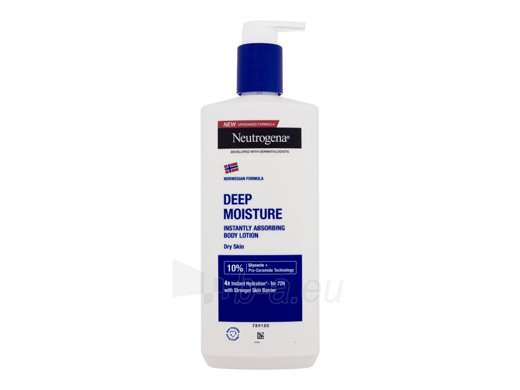 Kūno losjonas Neutrogena Deep Moisture Body Lotion Cosmetic 400ml paveikslėlis 1 iš 1