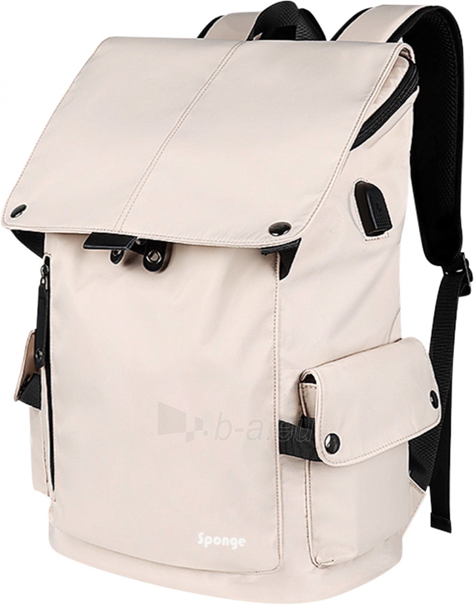 Kuprinė Sponge Tourist Backpack 15.6 black paveikslėlis 1 iš 4