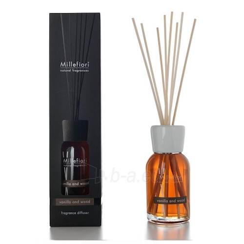 Kvapas namams Millefiori Milano Aroma diffuser Natu ral Vanilla and wood 100 ml paveikslėlis 1 iš 1