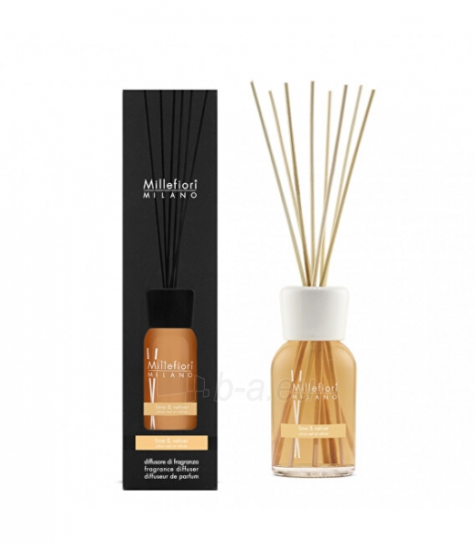 Kvapas namams Millefiori Milano Aroma diffuser Natura l Lime and Vetiver 250 ml paveikslėlis 1 iš 2