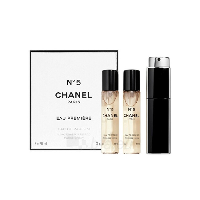 Kvepalai Chanel No. 5 Eau Premiere - perfume water with spray (3 x 20 ml) - 60 ml paveikslėlis 1 iš 1