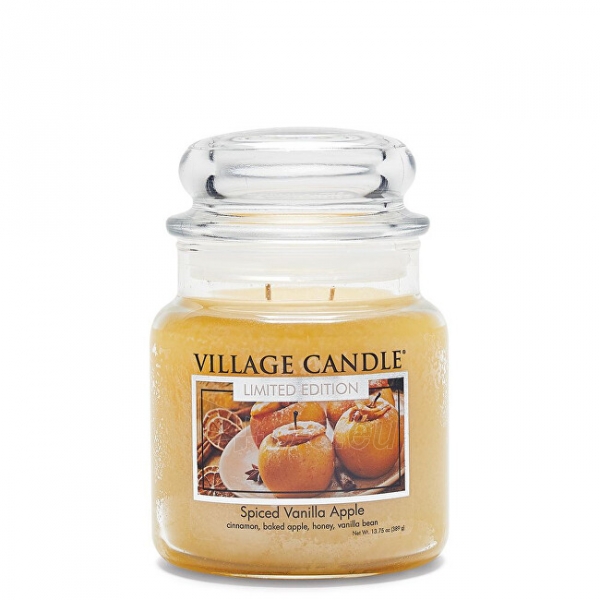 Kvepianti žvakė Village Candle Scented candle in glass Spiced Vanilla Apple 389 g paveikslėlis 1 iš 1