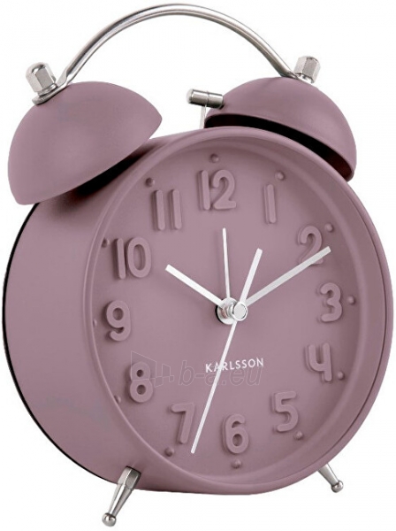 Laikrodis Karlsson Alarm Clock Iconic KA5784PU paveikslėlis 1 iš 1