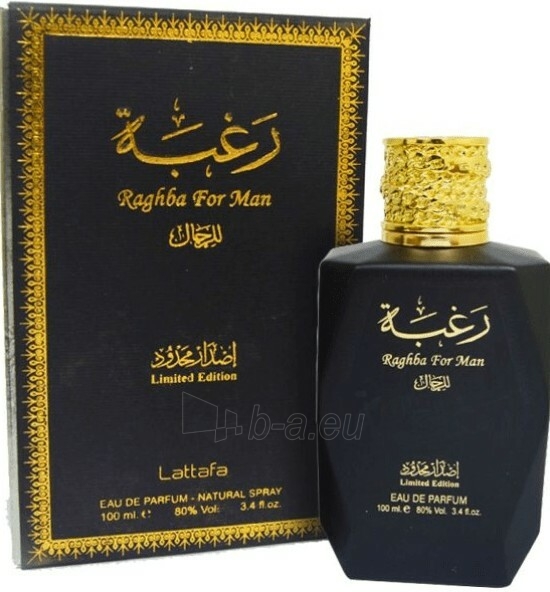 Parfumuotas vanduo Lattafa Raghba For Men - EDP - 100 ml paveikslėlis 1 iš 2