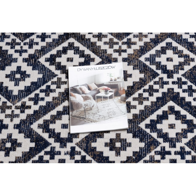 Lauko kilimas su mėlynais raštais MUNDO | 120x170 cm paveikslėlis 1 iš 16