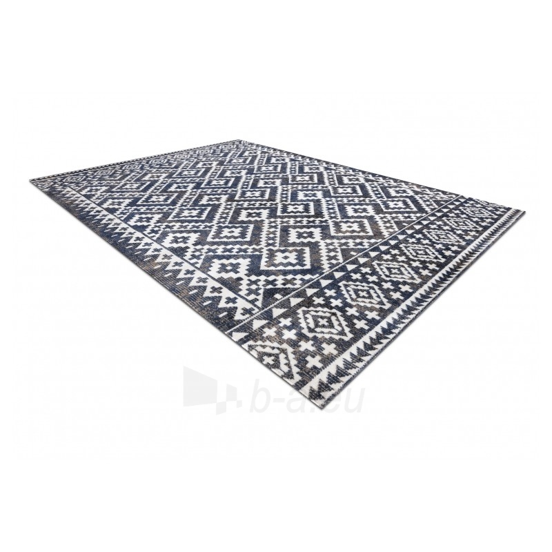 Lauko kilimas su mėlynais raštais MUNDO | 140x190 cm paveikslėlis 3 iš 16