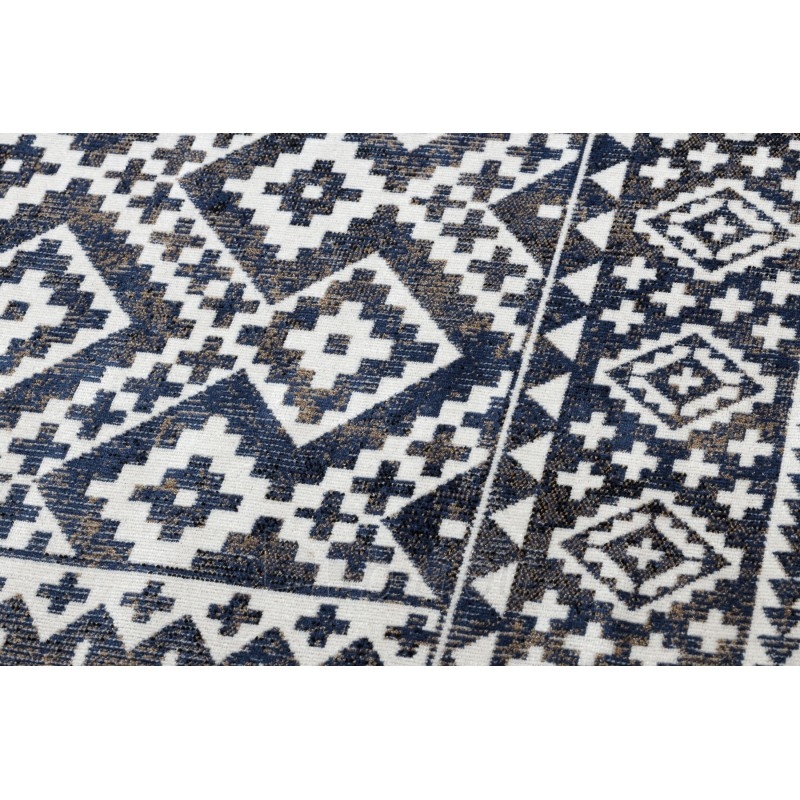 Lauko kilimas su mėlynais raštais MUNDO | 80x250 cm paveikslėlis 5 iš 16