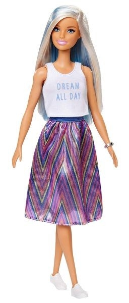 Lėlė FBR37 / FXL53 Mattel Barbie Fashionistas Doll with Long Blue and Platinum Blonde Hair paveikslėlis 2 iš 3