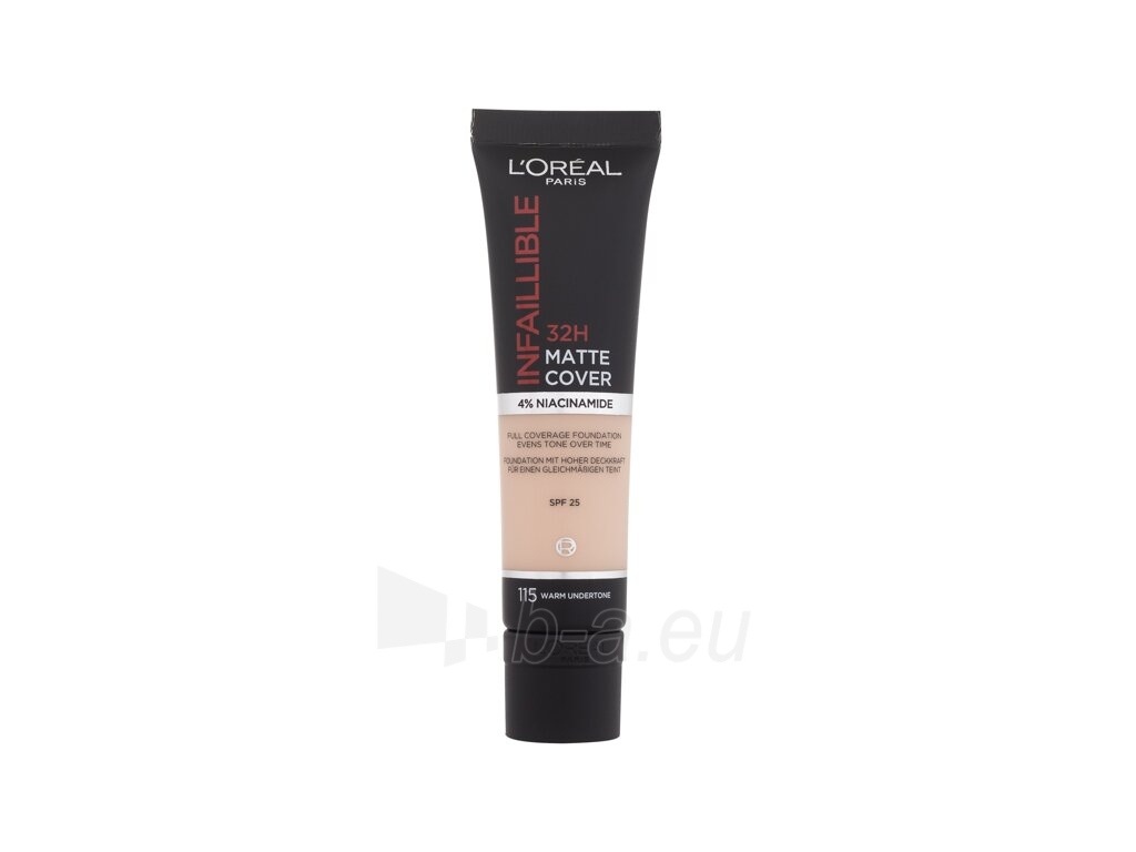 L´Oréal Paris Infallible 115 Golden Beige 24H Matte Cover Makeup 30ml paveikslėlis 2 iš 2