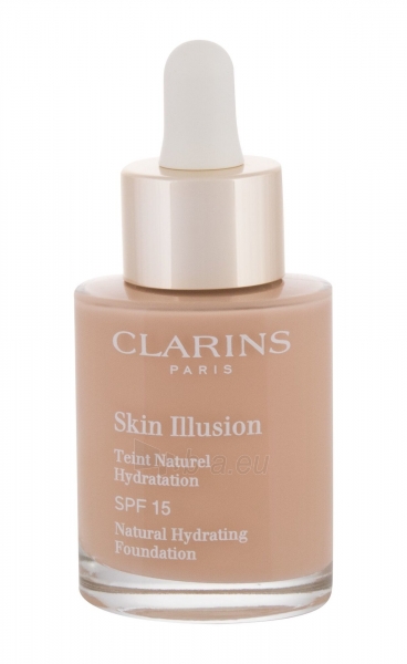 Makiažo pagrindas Clarins Skin Illusion 107 Beige Natural Hydrating Makeup 30ml SPF15 paveikslėlis 2 iš 2