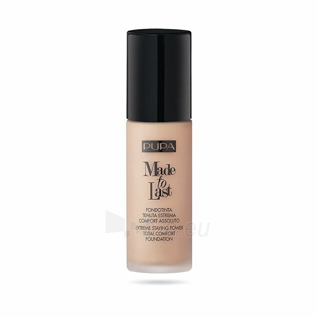 Makiažo pagrindas Pupa Long Lasting Make Up SPF 10 Made To Last ( Total Comfort Foundation) 30ml 002 Ivory paveikslėlis 1 iš 1