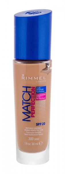 Makiažo pagrindas Rimmel London Match Perfection Foundation SPF20 Cosmetic 30ml Nr. 201 Classic Beige paveikslėlis 2 iš 2