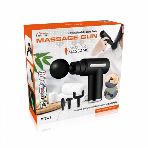 Masažuoklis Media-Tech MT6521 Massage Gun paveikslėlis 9 iš 9