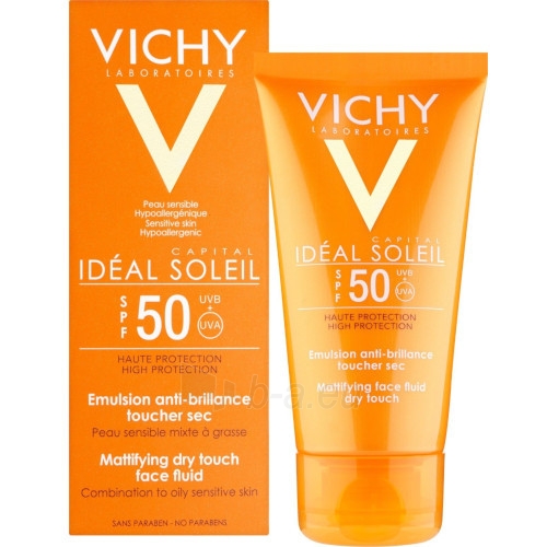 Matinis, apsauginis veido skystis Vichy SPF 50 Capital Soleil 50ml paveikslėlis 1 iš 1