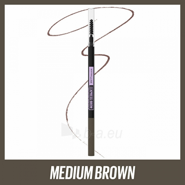 Maybelline Automatic (Brow Ultra Slim ) 9 g Medium Brown paveikslėlis 6 iš 10