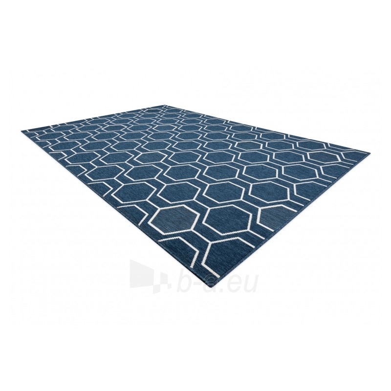 Mėlynos spalvos kilimas SPRING Geometry | 120x170 cm paveikslėlis 3 iš 16
